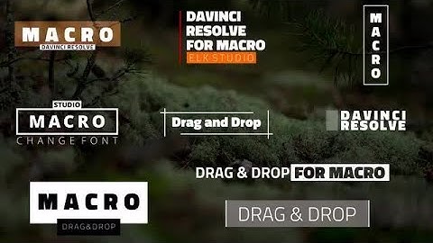 Minimal Titles Template 4.0 DaVinci Resolve Templates