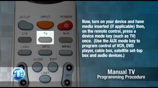 ETEX PVR How To Guide - Manual TV Programming Proceedure