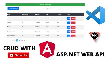 how to perform Crud Operation in Angular 9 with Asp.net Webapi using Visual studio 2019
