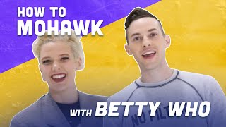 How To Mohawk While Ice Skating with Betty Who | Adam Rippon