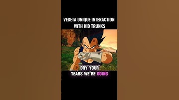 Vegeta Unique Interaction With Kid Trunks 🤯 #crashout #vegeta #sparkingzero #dragonball #dbz