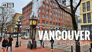 Vancouver Downtown on a Winter Afternoon 2025 (4K) Immersive Walking Tour