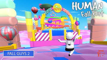 Human Fall Flat - Fall Guys 2 Level Walkthrough | Custom Map | Steam Workshop | Full Gameplay