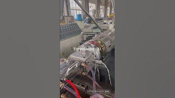 PVC WPC door frame machine is being tested in the factory now