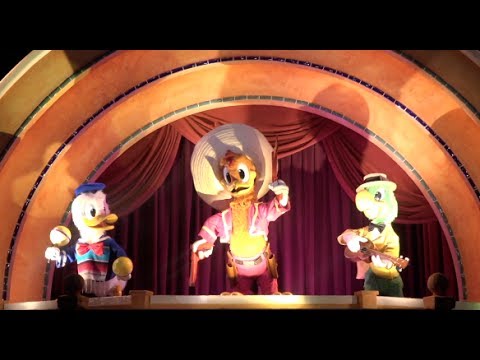 ºoº Wdwエプコット３人の騎士 グランフィエスタ ツアー ドナルド ホセ パン のアトラクション Epcot Granfiesttour Starring The Three Caballeros Youtube
