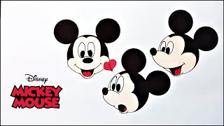 Mıckey Mouse'un yüzü nasıl şekillendirilir(How to shape Mıckey Mouse's face)Basit(Simple) Resimi