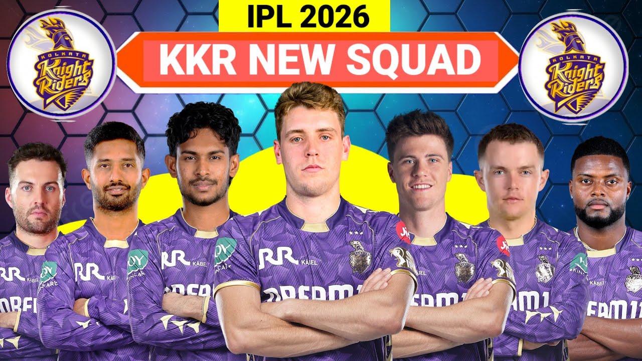 IPL 2026 - Kolkata Knight Riders Full & Final Squad 🚨 KKR Team Final Players List Ipl 2026 🎯 KKR