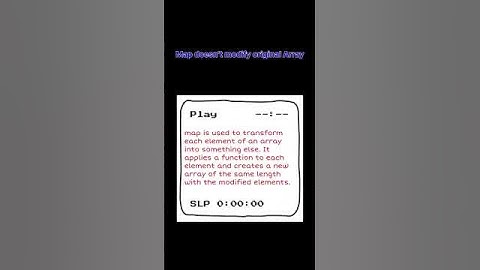 Difference between map and filter