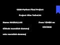 CS50P Final project: ToDoList. Python project