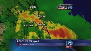 Highway 12 closed in Oregon Inlet