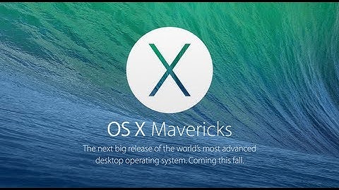 Mac OS X Mavericks In Depth Overview - WWDC 2013