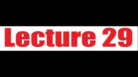 CS403 short lecture 29 ll VU Leo