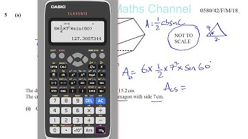 0580 42 F M 18 Q5  Mensuration   Volume & Surface Area of Prisms