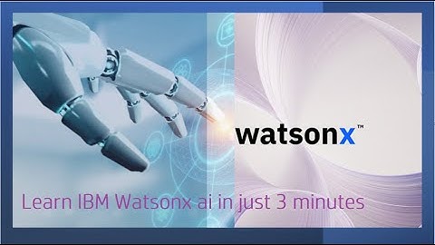 Learn IBM Watsonx AI in just 3 minutes