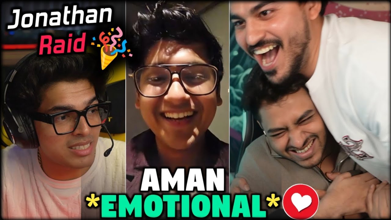 Jonathan reply AMAN 🥵 Aman react Jonathan Raid 🚀💛 Mortal Live Video ...