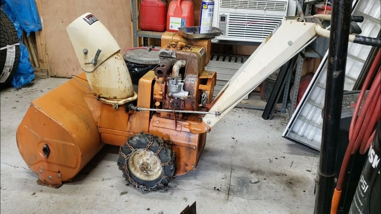 Old Montgomery Ward Snowblower Will It Run - YouTube