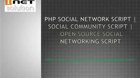 Get PHP Social Network Script | Social Network Script from I-Netsolution to website like Facebook