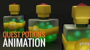Splinterlands Quests potions animation - Made in Blender and Adobe Premiere