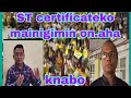 ST Certificateko On Aniara Draani Giminsa Ong A
