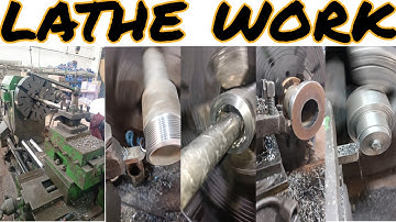 Lathe Machine Operation:thread cutting, turning, boring,facing #mechanical #technology #lathe #cnc