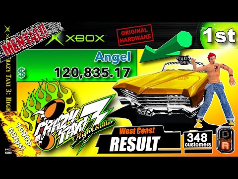 PairaGamers Crazy Taxi 3 120 835 17 Mental Angel West Coast Xbox OEM Component RetroTINK 5X
