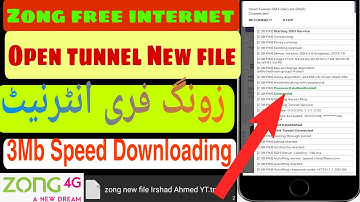 ZONG Free Internet Open tunnel New host file ||| Zong Ke Sim par free internet kaise istemal karen