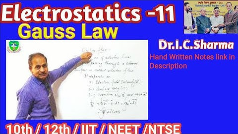 Gauss Theorem Class 12 Physics||Electrostatics for class12||Gauss Law||Explanation of electric flux