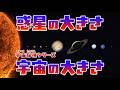 惑星の大きさ／宇宙の大きさ【サイズ比較】⚫︎Universe Size Comparison 3D