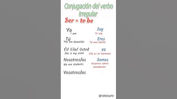 Ser- To Be, Verb Conjugation | Spanish Mini-Lessons #learnspanishdaily