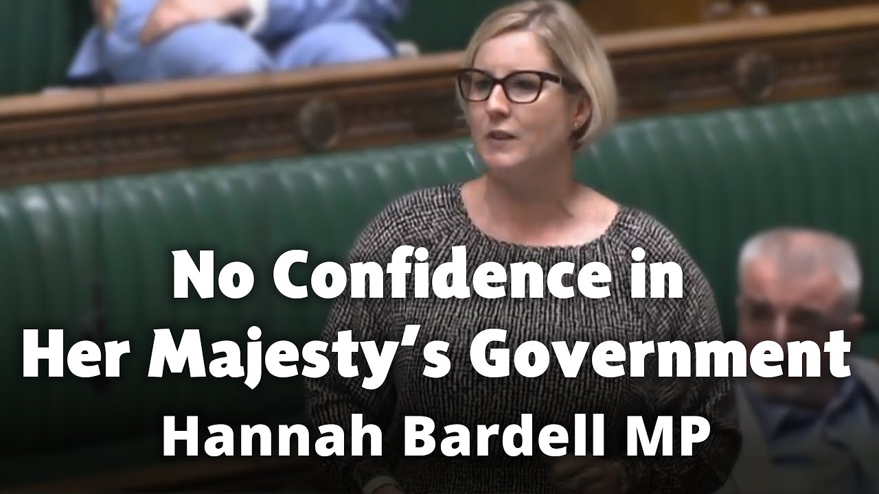 Hannah Bardell MP - No confidence in the UK Government (speech) 18/7/22
