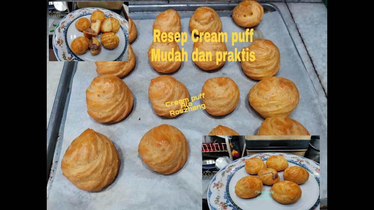 Resep Cream puff /kue sus - YouTube