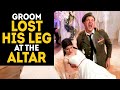 The groom lost his leg at the altar...Touching ending!