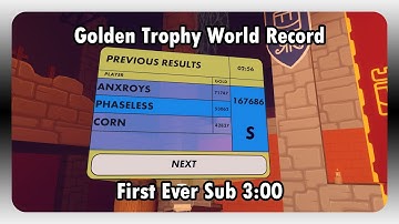 Golden Trophy Any% Trio 2:56 | FIRST EVER SUB 3 | FT @anxroys9178  and @Corn.1450