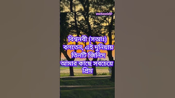 #বিশ্বনবী(সআঃ)বলতেন,এই#দুনিয়ায় তিনটি#জিনিস আমার কাছে সবচেয়ে#প্রিয় #shorts #mizanur_rahman_azhari