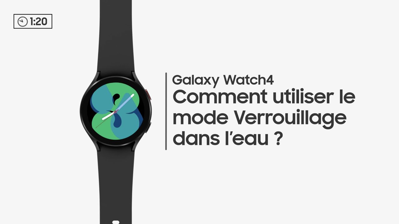 Résistance à l'eau de la Galaxy Watch