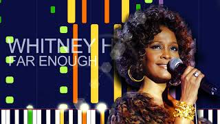 Whitney Houston - FAR ENOUGH (PRO MIDI FILE REMAKE) - &quot;In the style of&quot;
