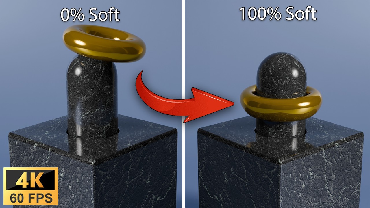 【4K】Satisfying 3DCG Soft Body Simulation | Showcase 【60fps】 - YouTube