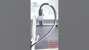 🔧 Industrial Batch Coding Machine with Conveyor | Fast Printing #BatchNumberPrinting