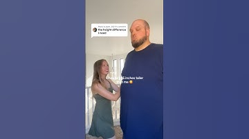 he’s 15 inches taller than me #heightdifference #oppositesattract #relationshipgoals #relationships