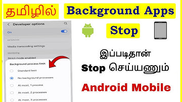 How to Stop Background Apps Running in Android Mobile Tamil | VividTech