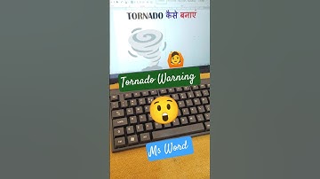 टोरनेडो 🌪️Shortcut Trick Ms Word #shorts #computer