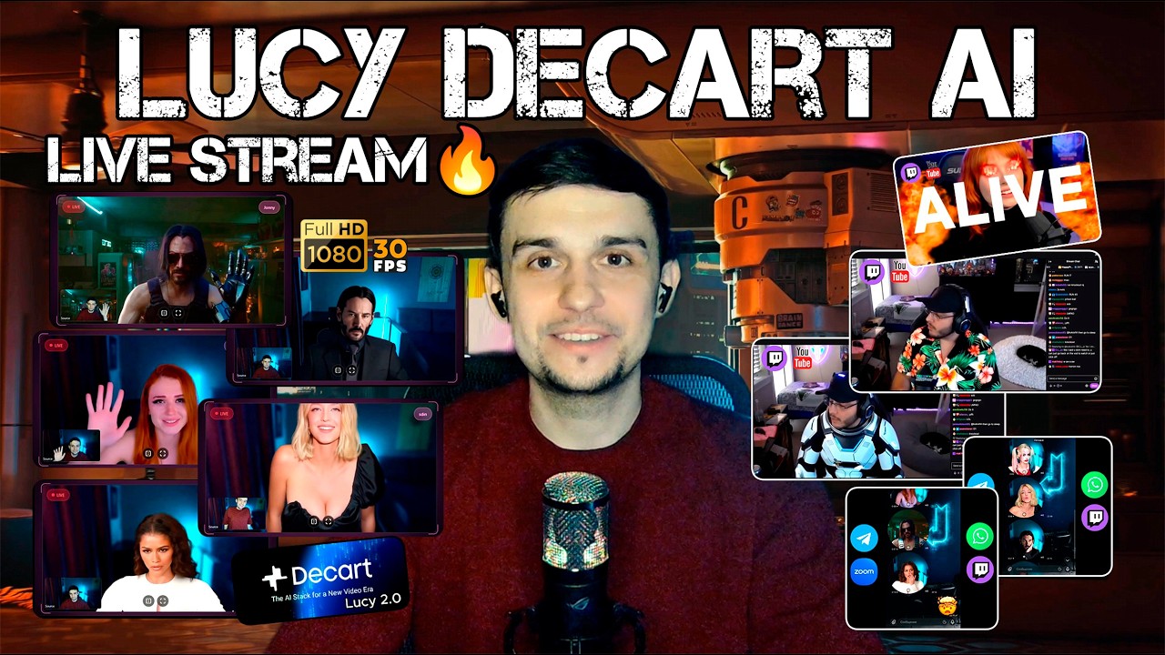 Как стать кем угодно на стриме: Тест нейросети Decart Lucy 2.0 (LIVE)