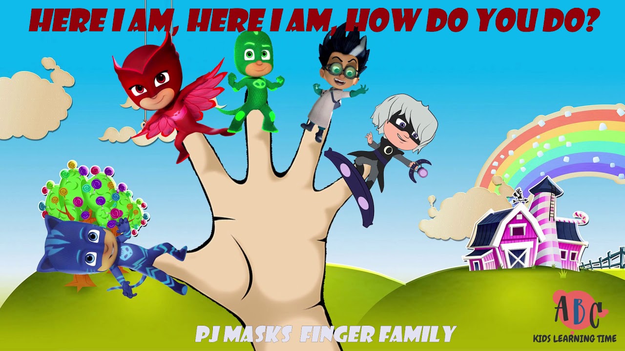 PJ Masks Family Finger. Kids Learning  Time (ABCTJ)