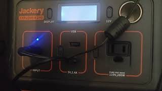 Jackery 240 lights up but won't charge or turn on