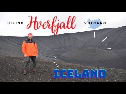 Hiking Hverfjall Volcano| MyVatn| Lava cave hot spring| Geothermal power plant| Iceland vlog