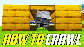 Minecraft Hoe kruip je? Tutorial (één blok en twee blokken hoog)