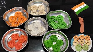 Republic Day Special Tricolor Food Art Sabudana Papad Fryums Tapioca Chips