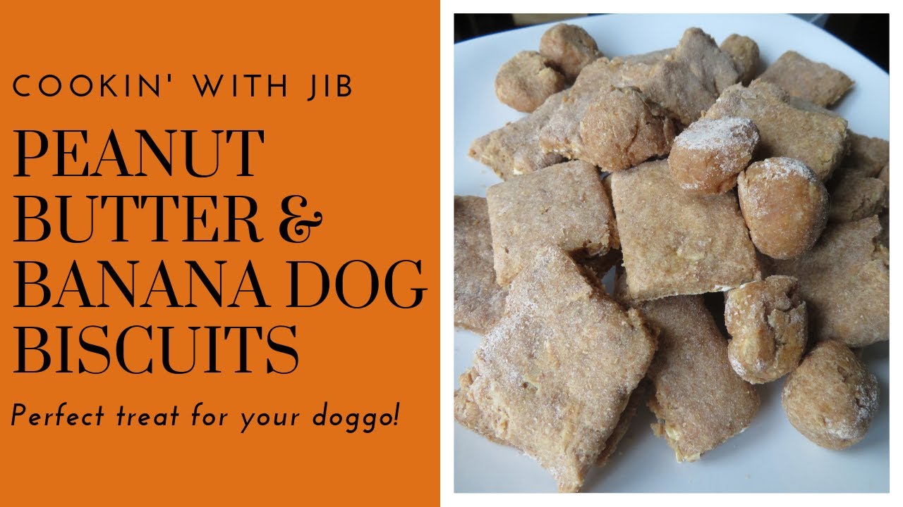Peanut Butter and Banana Dog Biscuits YouTube