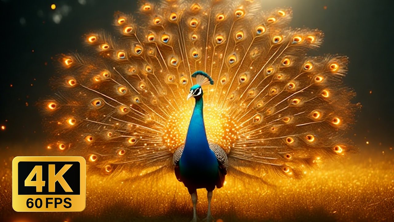 Visionary Graphix – Cinematic AI Intro  Futuristic Peacock  Animation 4K