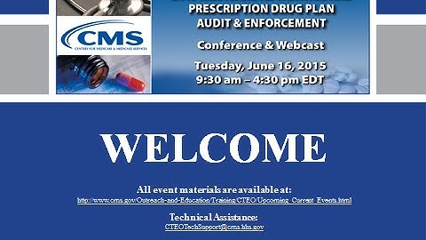 2015 Jun 16th, MA & PDP Audit & Enforcement Conference (Morning Session)